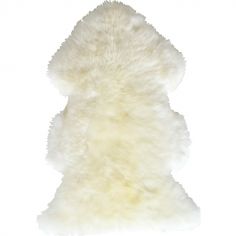 Tapis peau de mouton Douchka ivoire (67 x 100 cm)