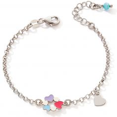 Bracelet Cœur 14 + 2,5 cm (argent) - Baby bijoux