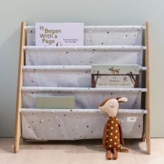 Bibliothèque en tissu recyclé Terrazzo gris clair
