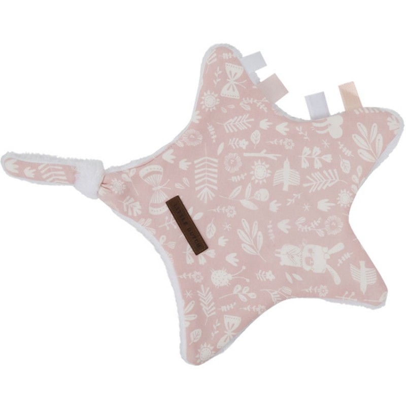 Doudou attache sucette Adventure pink Little Dutch