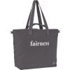 Sac à langer à anses Green Label en coton bio Statement anthracite  par Lässig 