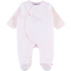 Pyjama en velours licorne rose (dès la naissance) - Noukie's