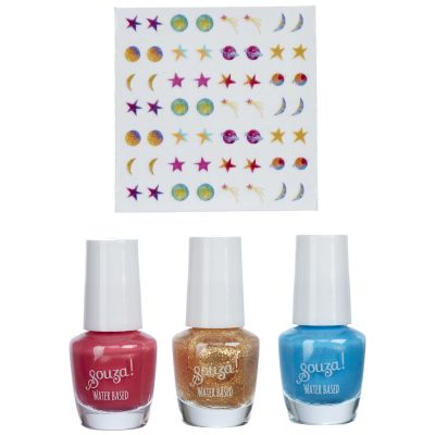 Vernis à ongles et stickers Galaxy
