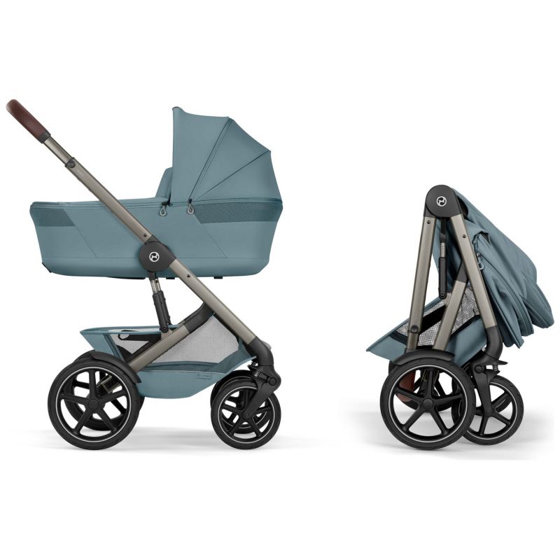 Poussette tout-terrain Talos S 2026 avec nacelle pliable Stormy Blue Cybex Produit 4
