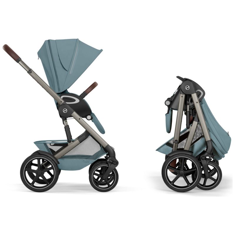Poussette tout-terrain Talos S 2026 avec nacelle pliable Stormy Blue Cybex Produit 5