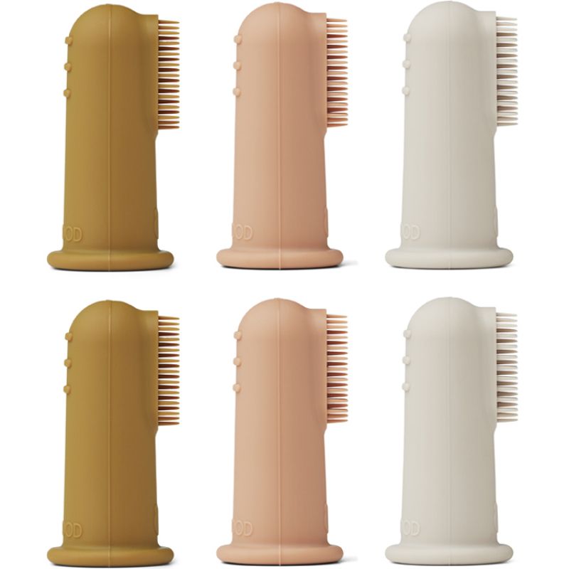 Lot de 6 brosses à dents à doigt Simon Sandy multi mix Liewood