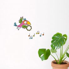 Stickers muraux Perroquet musique  par Série-Golo