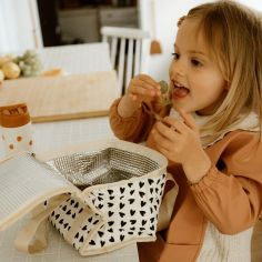 Sac de transport isotherme Cœurs Ecru