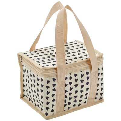 Sac de transport isotherme Cœurs Ecru