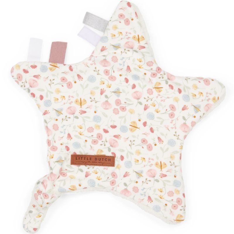 Doudou attache sucette Flowers & Butterflies Little Dutch