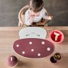 Set de table en silicone Mushroom Offwhite/Red  par OYOY Mini