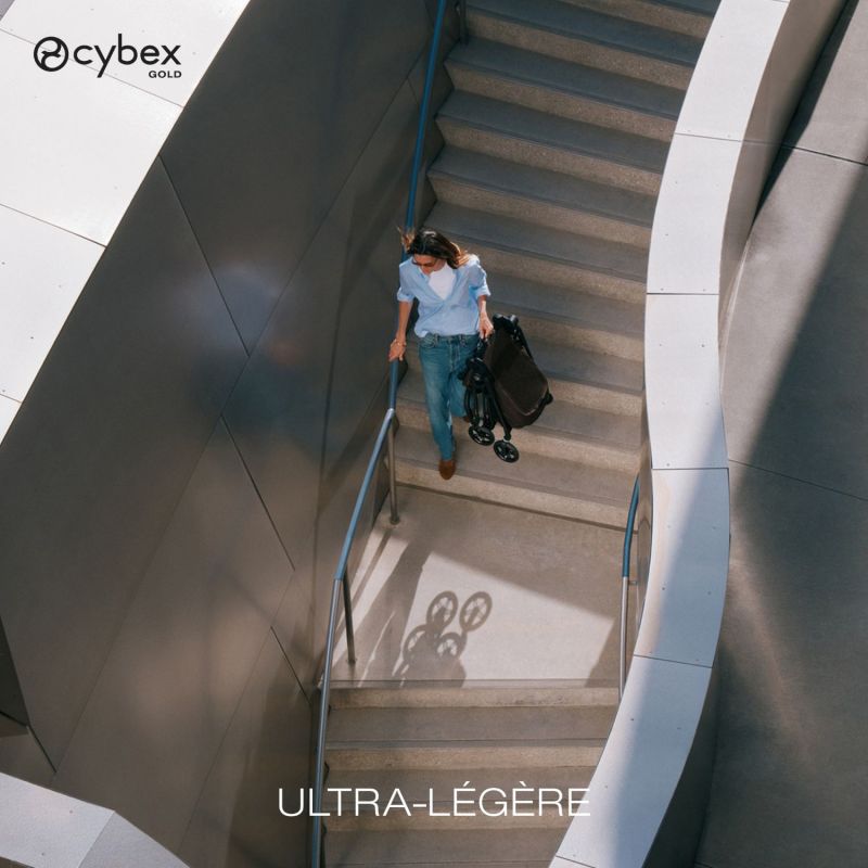 Poussette Citadine Ultra Légère Melio Carbon 2026 Chocolate Brown Cybex Ambiance 8