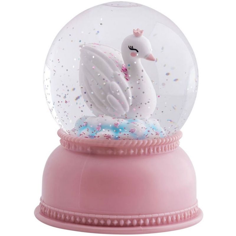 Boule à neige lumineuse cygne A Little Lovely Company
