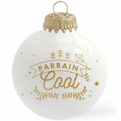 Boule de Noël Parrain cool