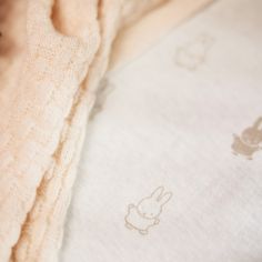 Drap housse en jersey Happy Miffy Nougat (60 x 120 cm)