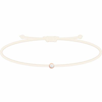 Bracelet diamant Mon Petit Diam's blanc (plaqué or rose) My First Diamond