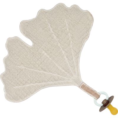 Doudou plat Natural Gingko Argile