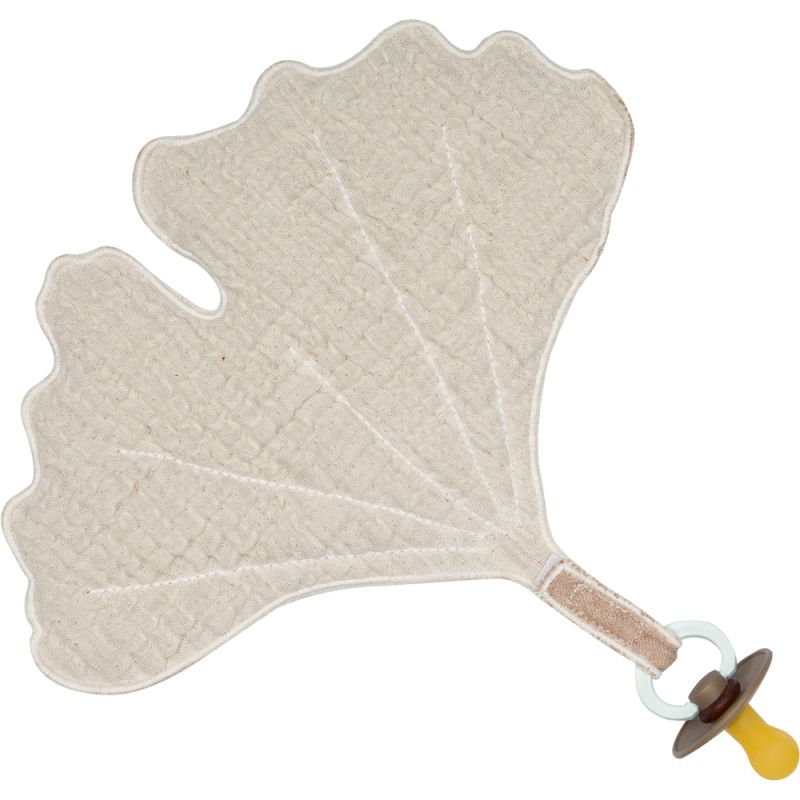 Doudou plat Natural Gingko Argile Quax