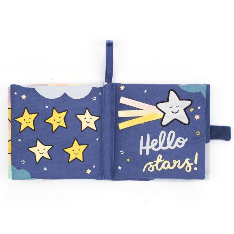 Livre en tissu Hello Moon Jellycat Produit ouvert 4