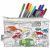 Variation Blanc, noir du produit Trousse à colorier lavable et réutilisable Roues en route avec 10 feutres de la marque Eatsleepdoodle