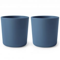 Lot de 2 gobelets Twilight Blue - Mushie