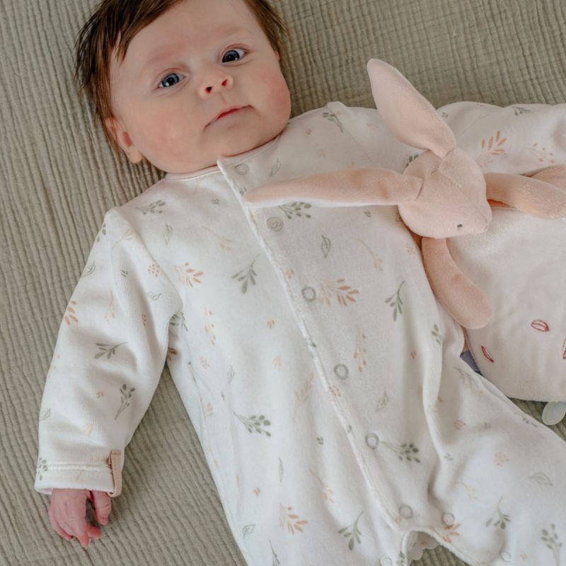 Lot de 2 pyjamas Velours Girafe & fleurs (6 mois) Noukie's Ambiance 5