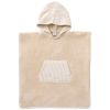 Poncho de bain à capuche bambou et gaze de coton galet (3-5 ans) - BB & Co