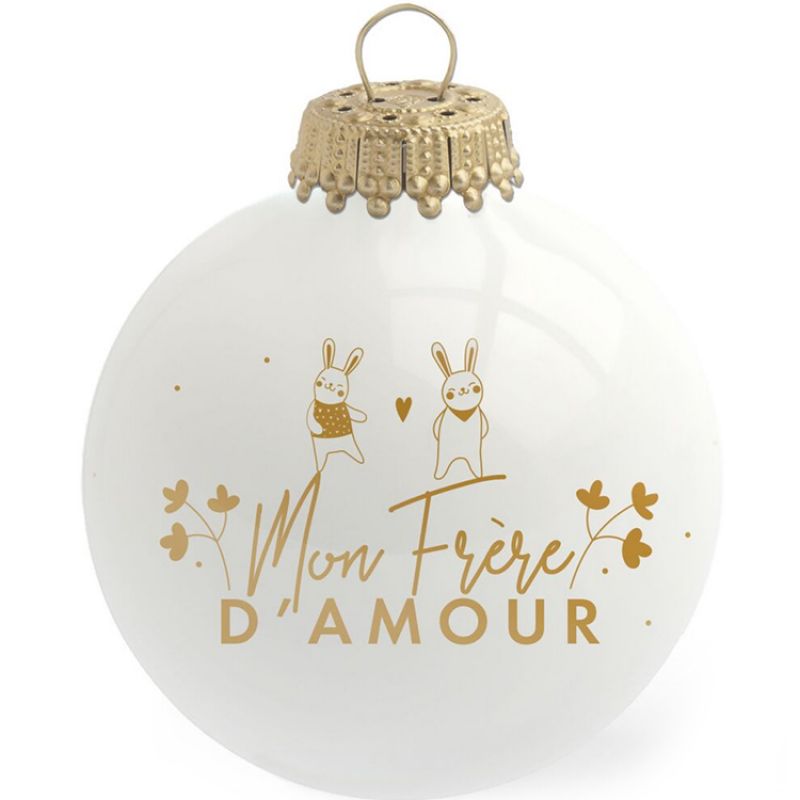 Boule de Noël Mon Frère D'Amour Baubels