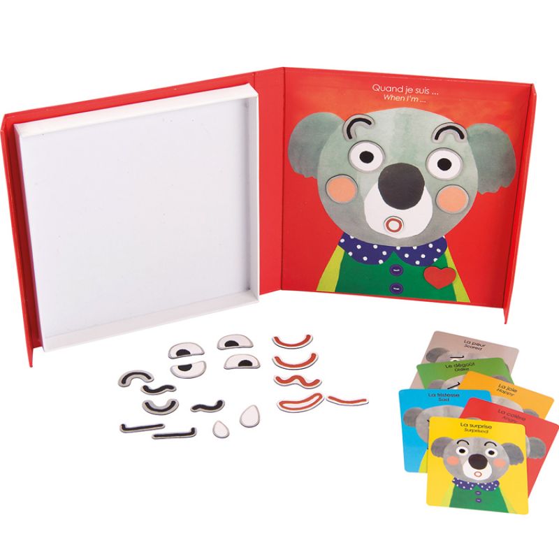 Jeu magnétique des expressions Les Popipop Moulin Roty