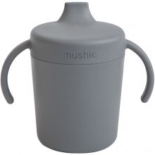 Tasse d'apprentissage en silicone Smoke  par Mushie