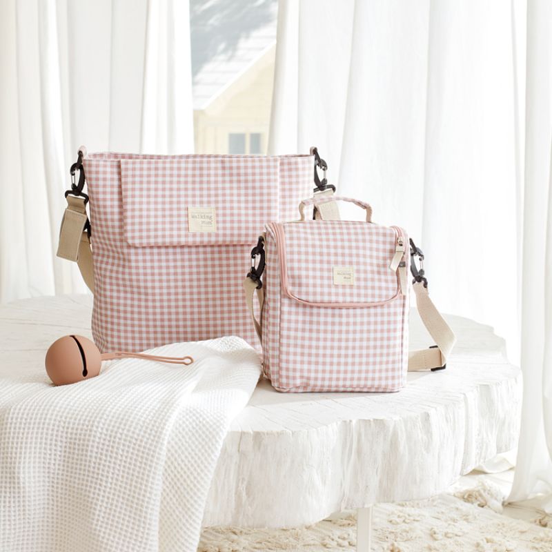 Sac repas isotherme I Love Vichy rose (7 L) Walking Mum Ambiance 7
