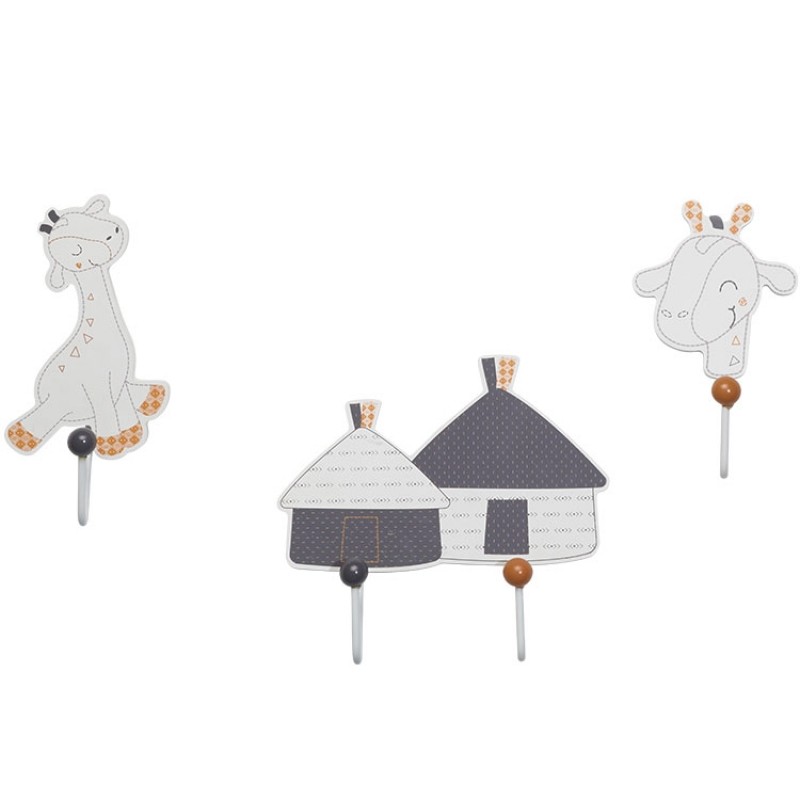 Lot de 3 patères Kenza Sauthon