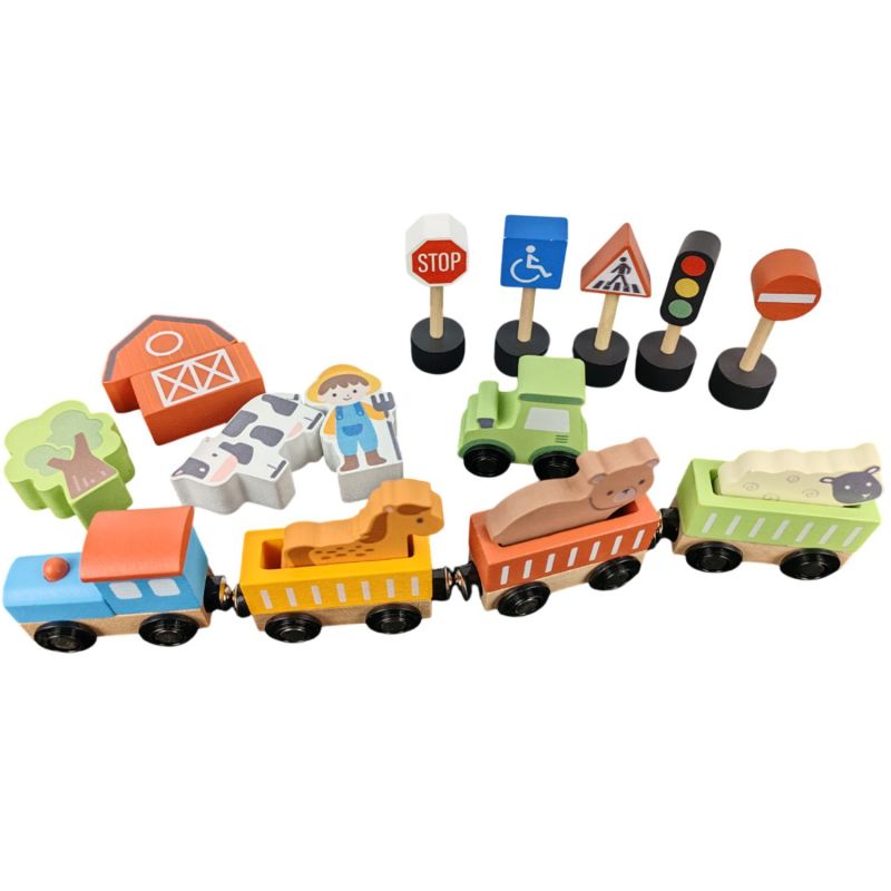 Set d'accessoires pour circuit de train (18 pièces) Sapin Malin Produit 1