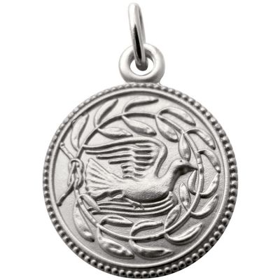 Médaille Colombe et lauriers 18 mm (argent 925°) Martineau