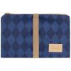 Tapis à langer imperméable Hyde Park Denim Blue Diamonds Nobodinoz Produit 1
