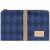 Variation Bleu du produit Tapis à langer imperméable Hyde Park Denim Blue Diamonds de la marque Nobodinoz