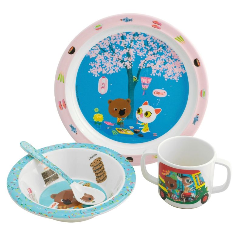 Coffret repas 4 pièces Mouk Petit Jour Paris