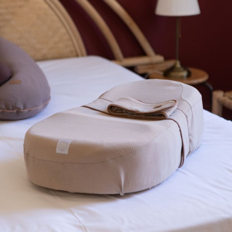 Réducteur de lit Cocoonababy 10° Fleur de coton avoine Béaba Ambiance 4