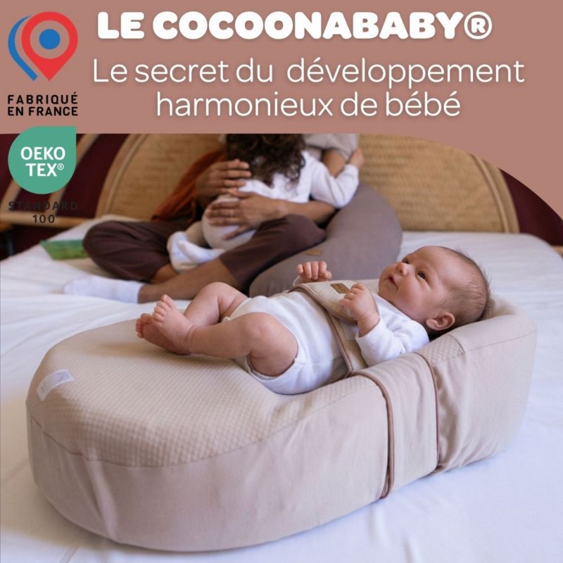 Réducteur de lit Cocoonababy 10° Fleur de coton avoine Béaba Ambiance 7