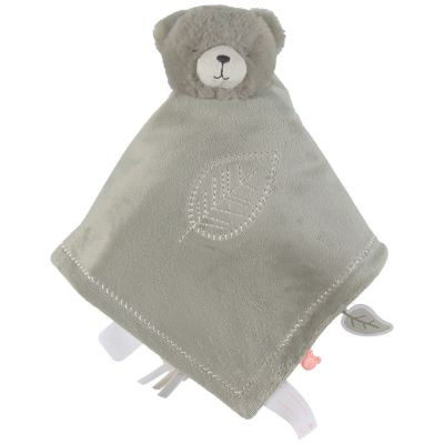 Doudou Ours réversible gris Jour et Nuit Orso