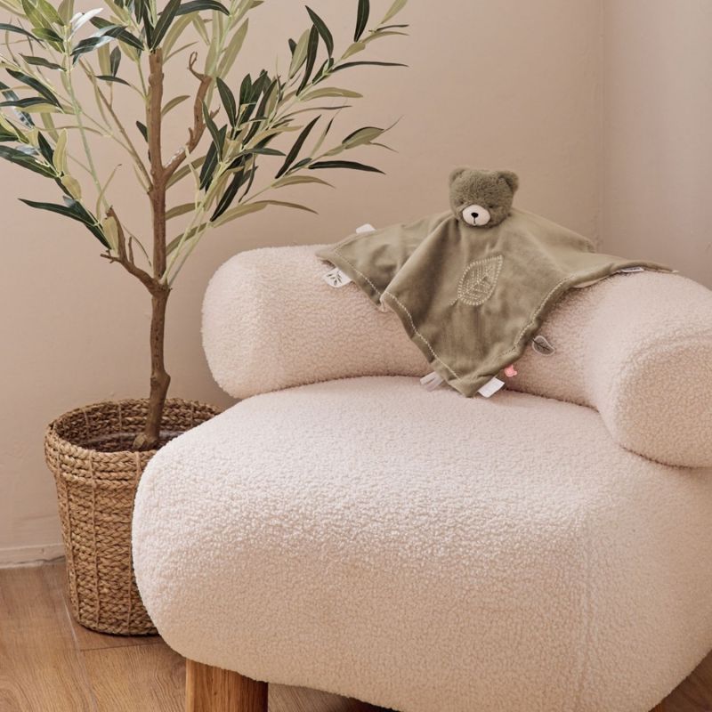 Doudou Ours réversible gris Jour et Nuit Orso Noukie's Ambiance 4