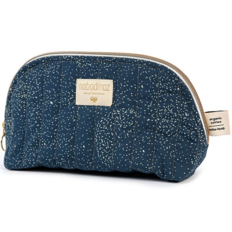 Trousse de toilette Holiday Gold bubble Night blue Nobodinoz