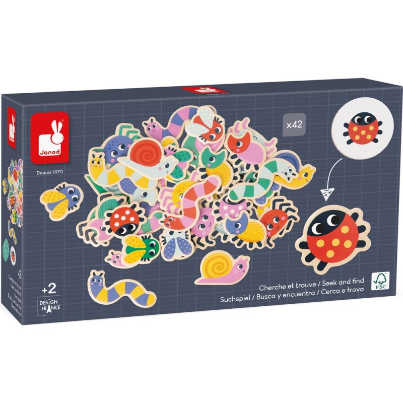 Jeu de mémoire cherche et trouve Le jardin (42 pièces) - Reconditionné Janod Produit 7