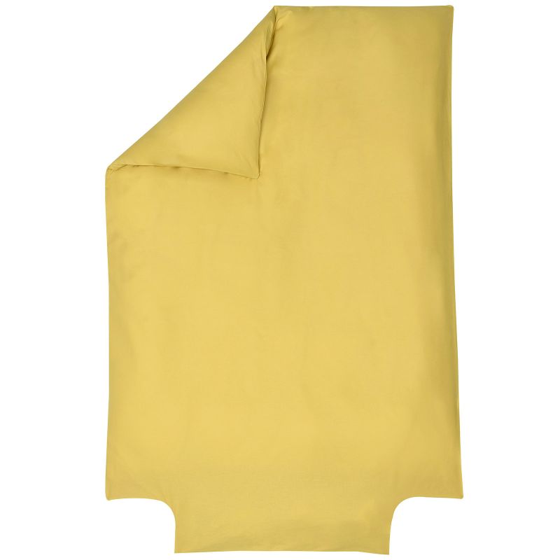 Housse de couette en coton bio jaune or (100 x 140 cm) P'tit Basile