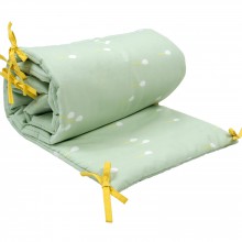 Tour de lit ballons vert clair (pour lits 60 x 120 et 70 x 140 cm)  par Mimi'lou