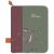 Variation Vert, rouge, beige du produit Protège carnet de santé Moit Moit Faon (personnalisable) de la marque L'oiseau bateau