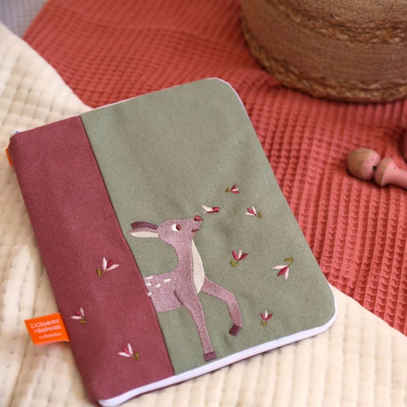 Protège carnet de santé Moit Moit Faon (personnalisable) L'oiseau bateau Ambiance 2