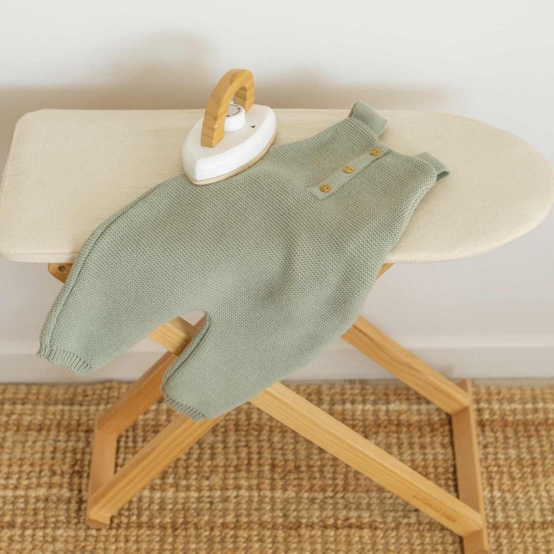Salopette en maille Vert Olive (1-3 mois) Trois Kilos Sept Ambiance 4