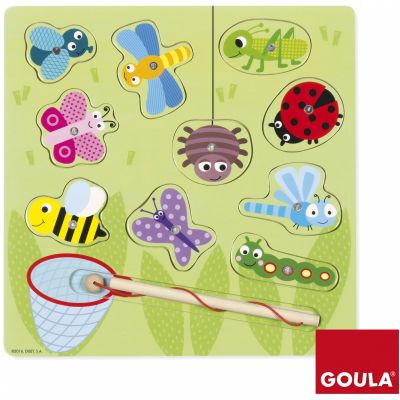 Puzzle La chasse aux papillons et aux petites bêtes (10 pièces) Goula
