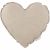 Variation Beige du produit Coussin Coeur en lin Naturel (28 cm) de la marque Cotton&Sweets